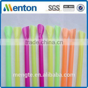 slushies collins plastic drinking spoon straw