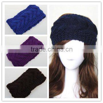 cotton winter knit headband for girls