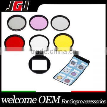 For Canon 450D For Sony A300 52mm Camera Filter Set Include UV+CPL+FLD+Red+Yellow+ND2 Filters