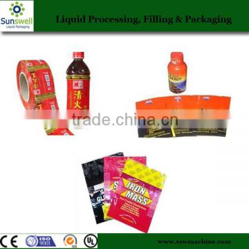 Zhangjiagang pvc plastic shrink wrap label for bottle packag