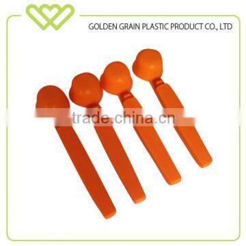 FDA plastic coffee spoon with clip