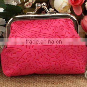 Colorful PU children coin bags/pouch/cover with zipper in fashion style