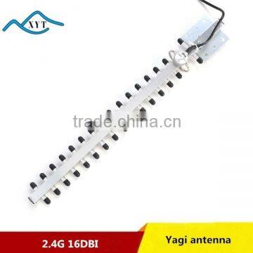 Outdoor Directional 16 Elements 16 Dbi Wifi 2.4G 2400mhz-2500mhz Yagi Antenna