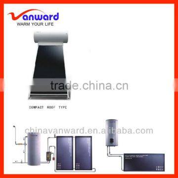 Domestic solar water heater system with electric assistant