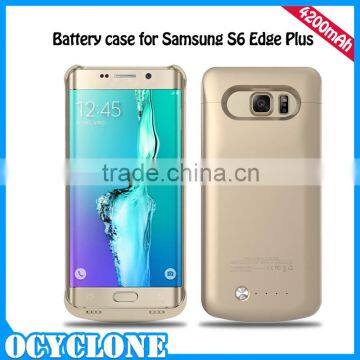 Hot sale 4200mAh Rechargeable Backup Mobile Battery Case for Samsung GALAXY S6 Edge
