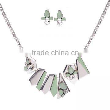 Alloy crystal rhinestone modern stylish jewelry display set