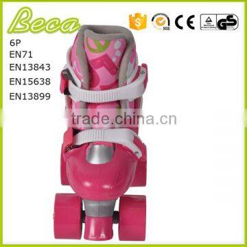 Wholesale Mix Color Adjustable Pink Roller Quad Skate photo-2