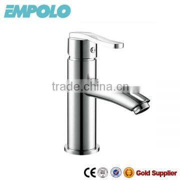 round chrome brass ceramic cartridge bath sink basin faucet mixer tap sanitary ware factory 651101