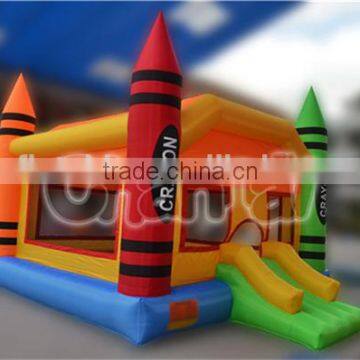 Small inflatable bouncer castle for indoor