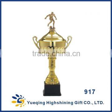Blank Black Plastic Base Competition Golden Gold Awards Sports Football World Cup Trophy photo-4
