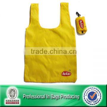 Customized Cheap Polyester Folding Reusable Grocery Bag Shopping Bag Tote Bag