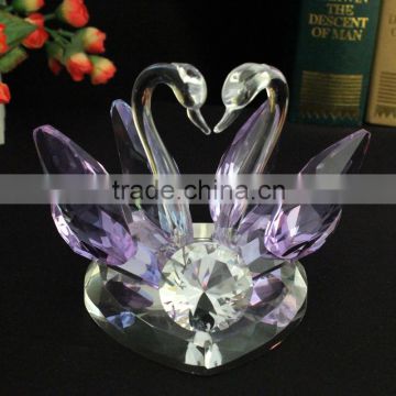 Beautiful crystal swan handmade wedding gift on sale