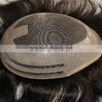 High Quality Human Hair Toupee Men with Virgin European Hair