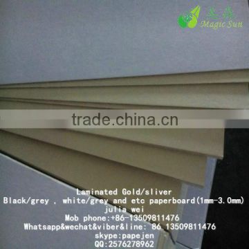 Yellow laminated paperboard sheets