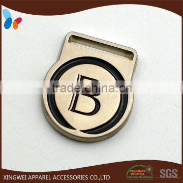 round thick hanging metal badge