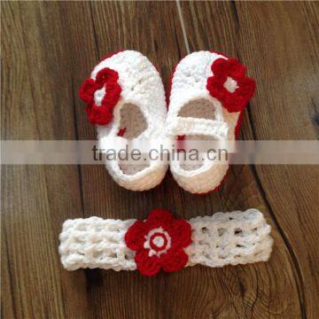 Gender Neutral Color Hand made Crochet Newborn Headband and Booties