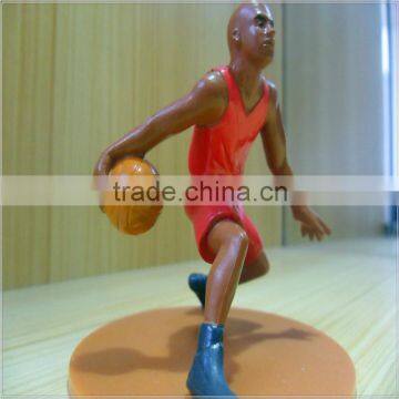 Non-phthalate plastic athlete figure,plastic action figure