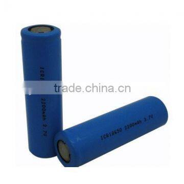 lithium battery 2200mah 18650 3.7v