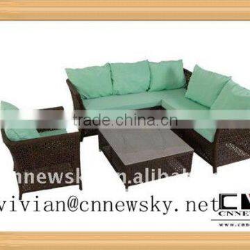 classical living room wicker cane corner sofa furniture