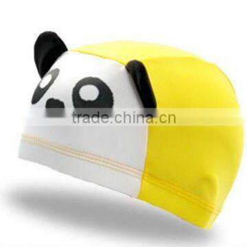 Wessex funny Cartoon swimming cap for kids Lycra swim cap