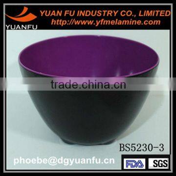 2 tone melamine chilled salad bowl