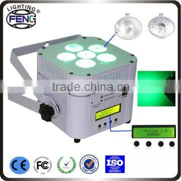 led lights battery powered led par flat light+Wireless DMX LED PAR