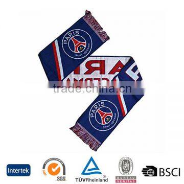 2016 hign quality logo embroidered classical support French football scarf