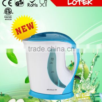 hot selling food grade material colorful plastic electric kettle