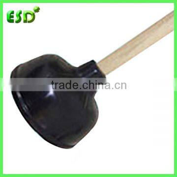 ESD Drain,Sink,Toilet Rubber Plunger With Wooden Handle