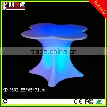 LED Furniture KD-F802 LED light flower shape coffee table for garden