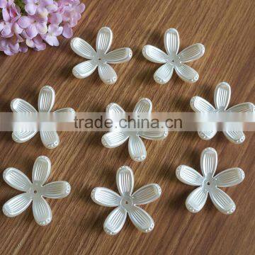 full design ABS 5 petals big size plastic pearl for fashion jewelry