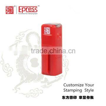 Office use custom self inked automatic mini stamp , plastic pocket stamp