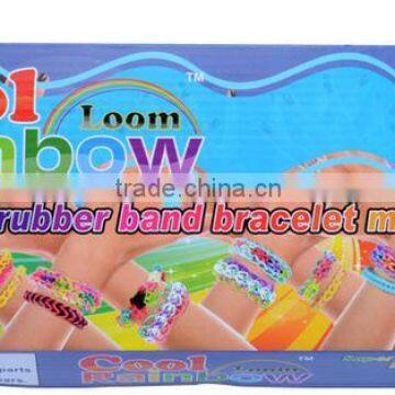 educational DIY toy for kids crochet kit rainbow loom FS0084