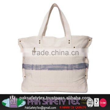 Cotton Bags, Environmental Material, Handle Style, natural cotton canvas Bags