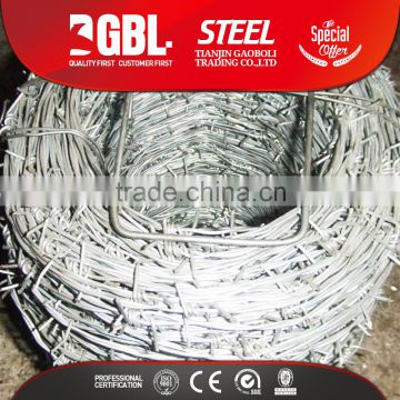 Hot dipped galvanized weight of fence barbed wire