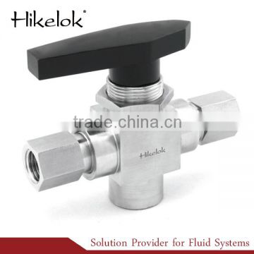 SS316 CNG gun valve, CNG dispenser 3 way ball valve mini ball valve