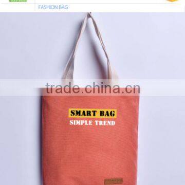 Handled Style 100% Cotton Material Customized Printed Cotton Canvas Tote Bag