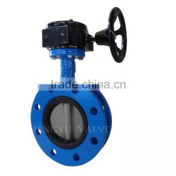 U Type Cast Iron Through Stem Without Pin Water Media HOT SALLING Butterfly Valve photo-3