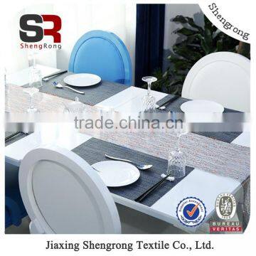 2015 professional design fabric painting designs on table cloth, wedding table cloth from china factory