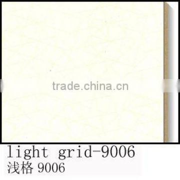 pearl paper board with light grid color melamine mdf