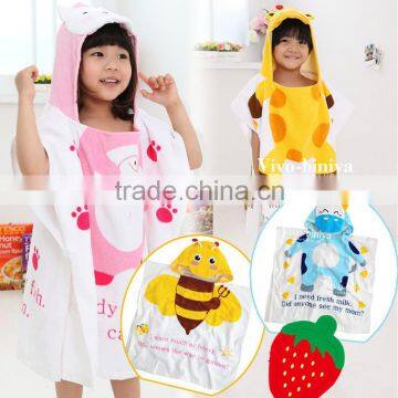 Reactive Printed Children Wrap Kids Cloak