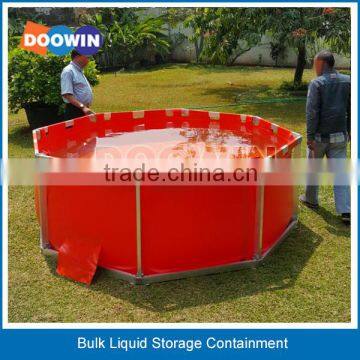 Open Top Storage Portable PVC Water Tank / Frame Type Water Bladder