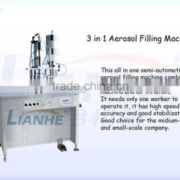 Facial Cleanser Foaming Aerosol Filling Machine Semi Automatic photo-2