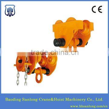 Manual trolley for chain block