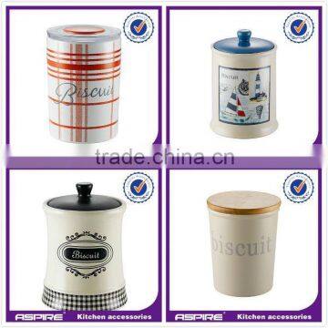 kitchen canisters ceramic jar with lid