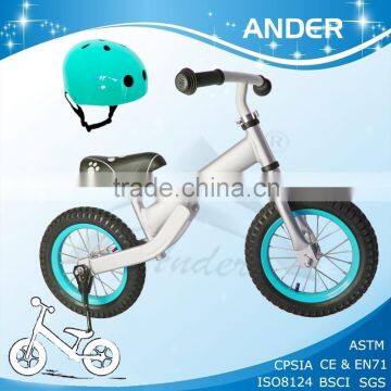 Alu 12 inch Cool kids balance bike for kids with helmet accept OEM/ODM