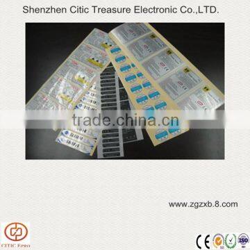 PVC film label printing adhesive sticker tag