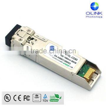 1550nm china supplier Hot pluggable 10g sfp 80km