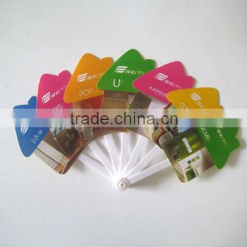 Folding PP Hand Fan with 7 Pieces SCF-0013