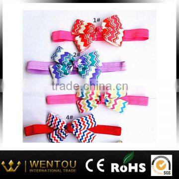 baby gilr decrotive headband with chevron bow